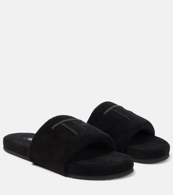 Tom Ford Harrison embroidered slides