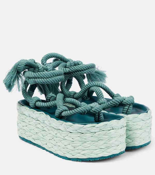 Isabel Marant Elif platform espadrille sandals