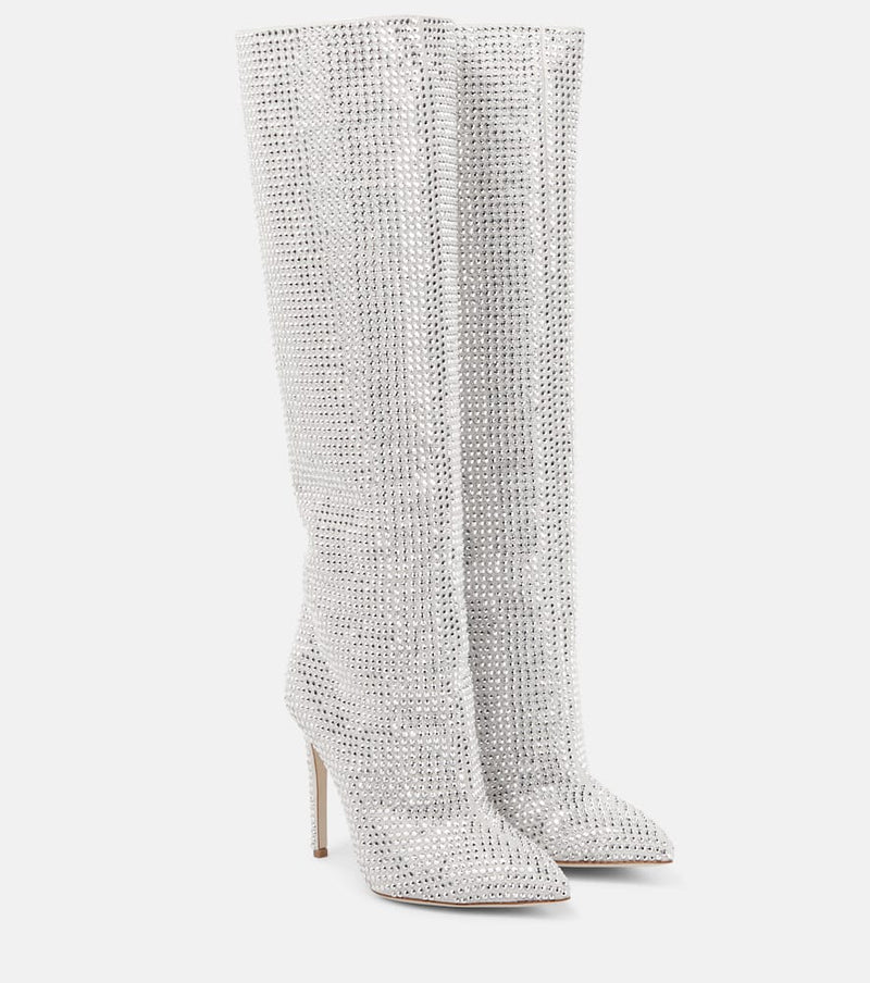 Paris Texas Holly embellished knee-high boots