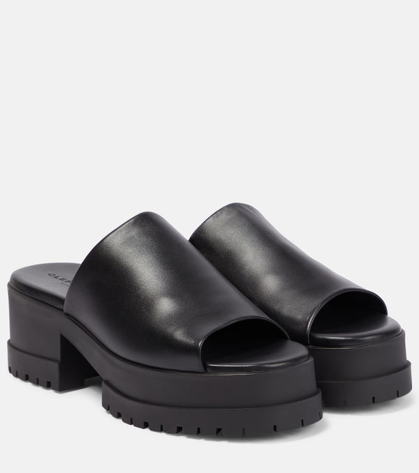 Clergerie Wiam leather platform mules