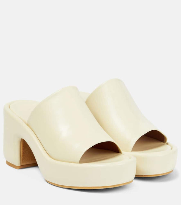 Clergerie Dodie leather platform mules