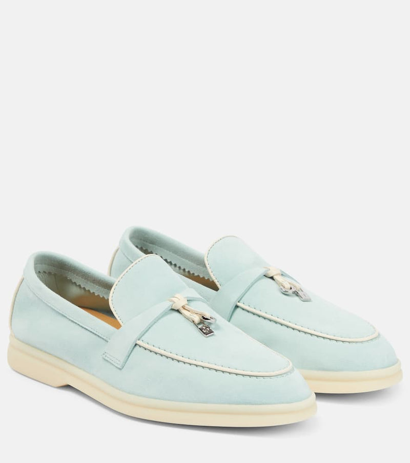 Loro Piana Summer Charms suede loafers