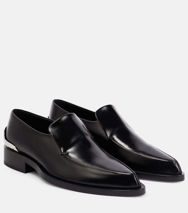 Jil Sander Embellished leather loafers