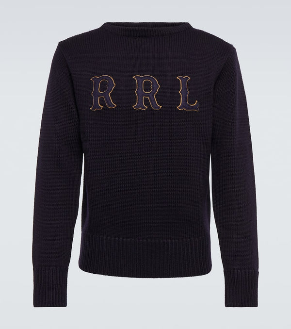 RRL Logo-appliqué wool sweater