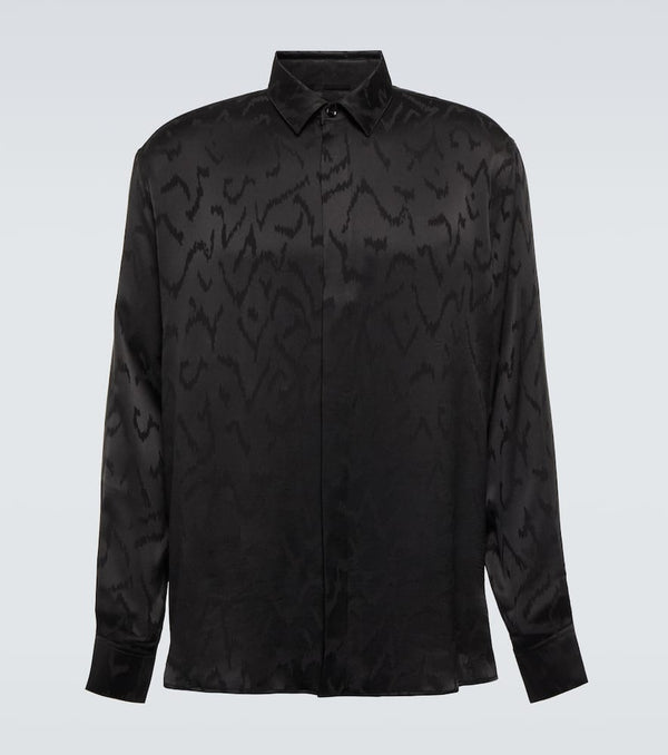 Saint Laurent Jacquard silk shirt