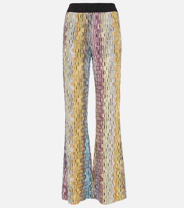 Missoni Bootcut lamé pants