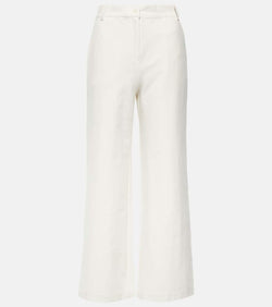 Max Mara Vasaio Leisure cotton-blend jersey pants