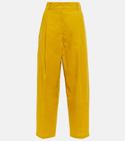 S Max Mara Safari cotton and silk straight pants