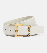 Saint Laurent Cassandre leather belt
