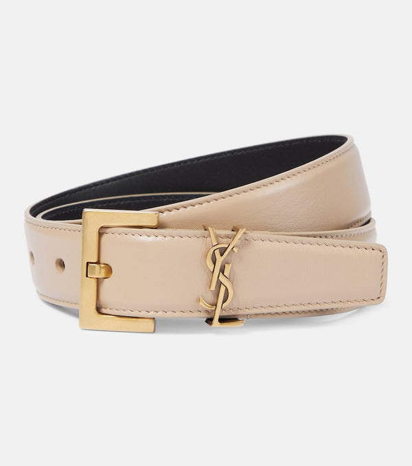 Saint Laurent Cassandre leather belt