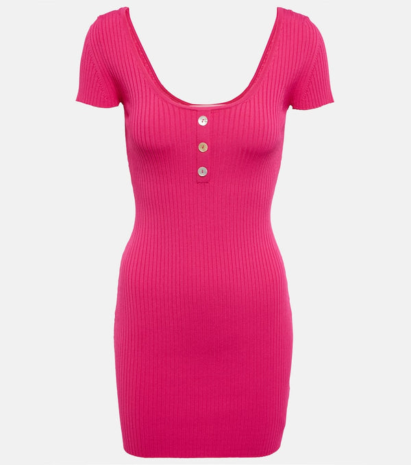 Live The Process Saros ribbed-knit minidress