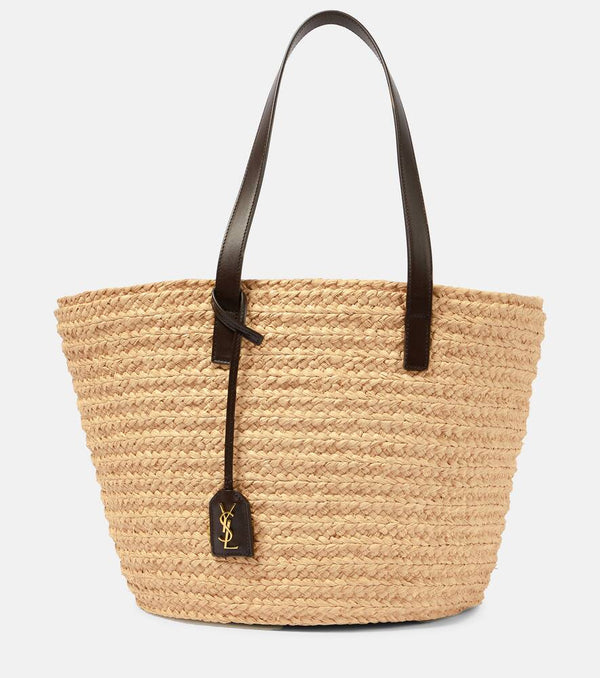 Saint Laurent Panier Medium raffia tote bag