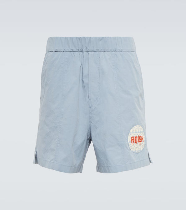 Adish Logo cotton-blend shorts