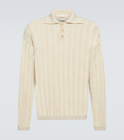 Bode Knitted cotton polo shirt