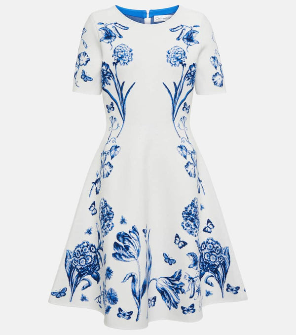 Oscar de la Renta Floral A-line minidress