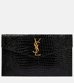 Saint Laurent Uptown patent leather clutch