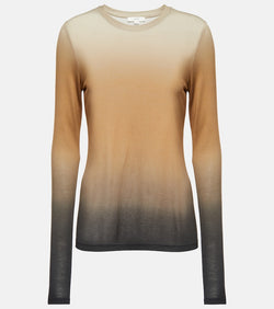 Vince Ombré crewneck knit top