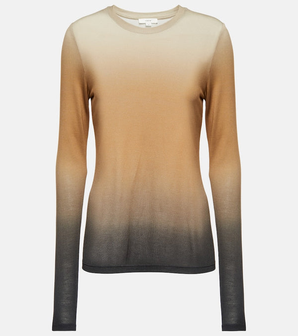 Vince Ombré crewneck knit top