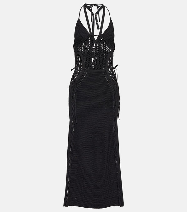 Dion Lee Crochet halterneck midi dress