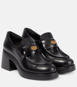 Miu Miu Leather penny loafers