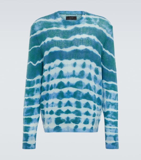 Amiri Tie-dye cashmere and wool sweater