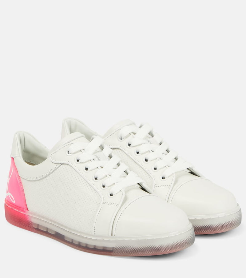 Christian Louboutin Fun Vieira Leather Sneakers White