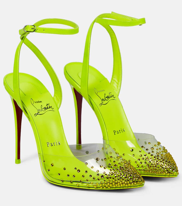 Christian Louboutin Spikaqueen 100 embellished pumps