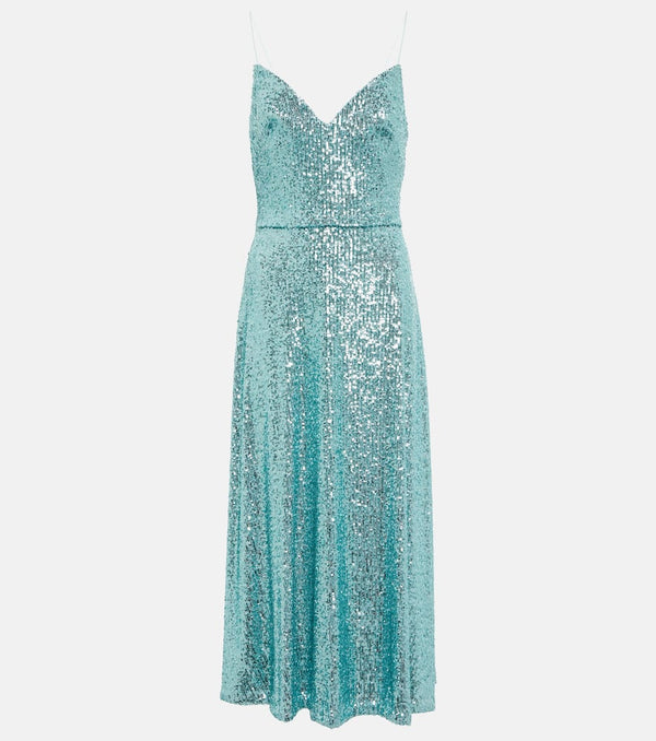 Monique Lhuillier Sequined midi dress