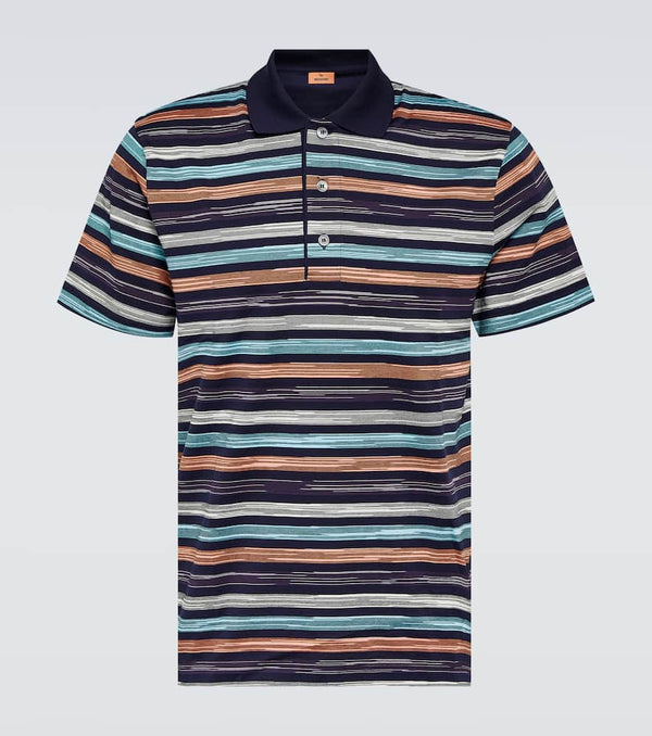 Missoni Striped cotton polo shirt