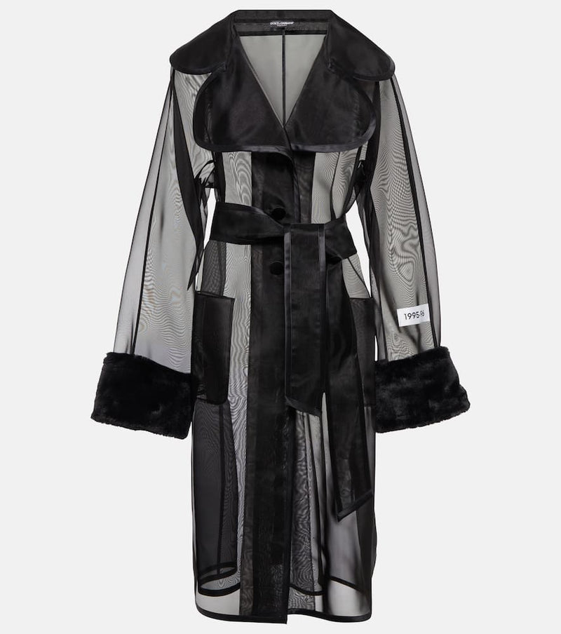 Dolce & Gabbana x Kim organza trench coat