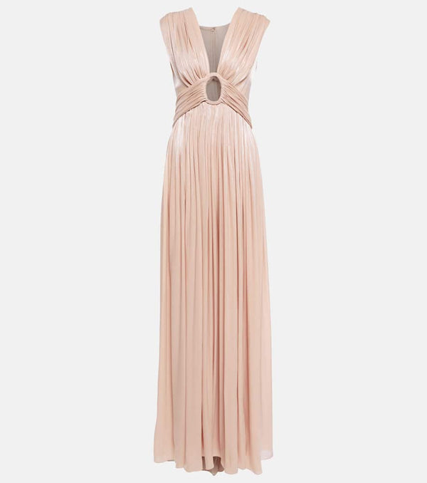 Costarellos Draped satin gown