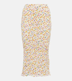 Dorothee Schumacher Floral plissé midi skirt