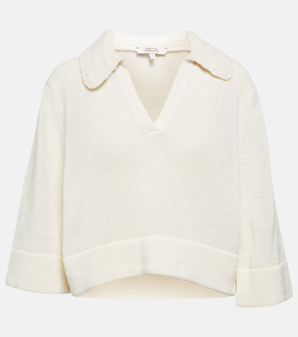 Dorothee Schumacher Sporty wool and cotton-blend polo sweater