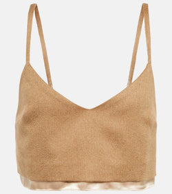 Miu Miu Camel hair camisole