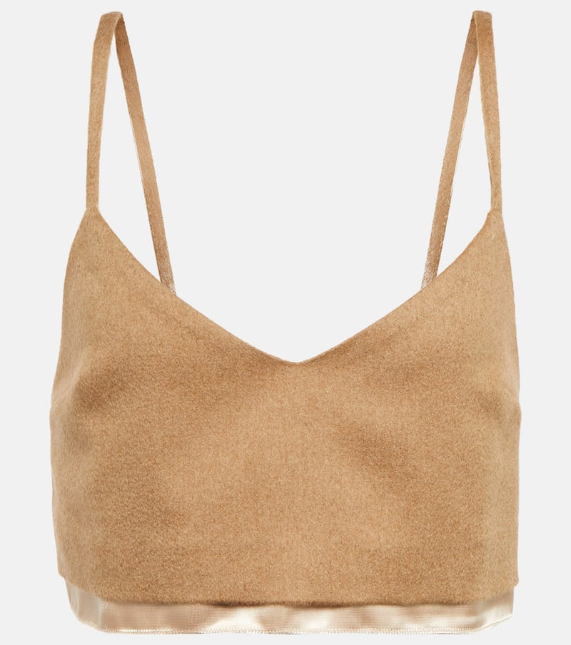 Miu Miu Camel hair camisole