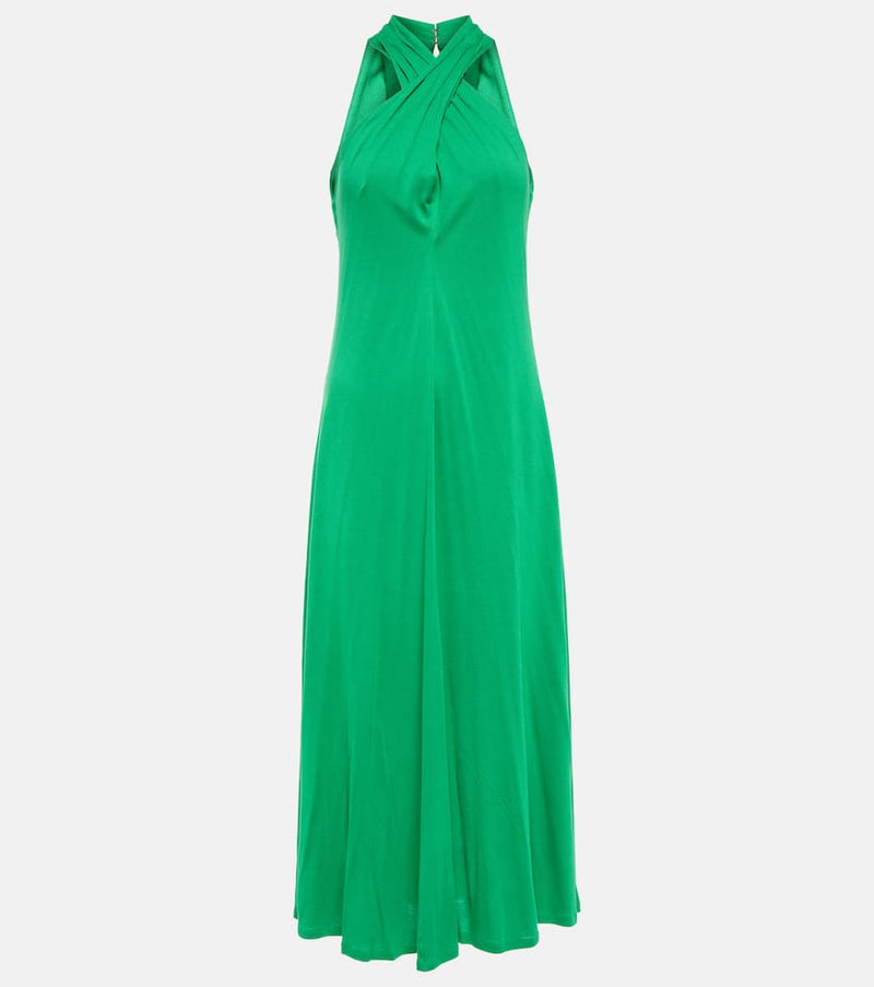 Polo Ralph Lauren Halterneck jersey midi dress