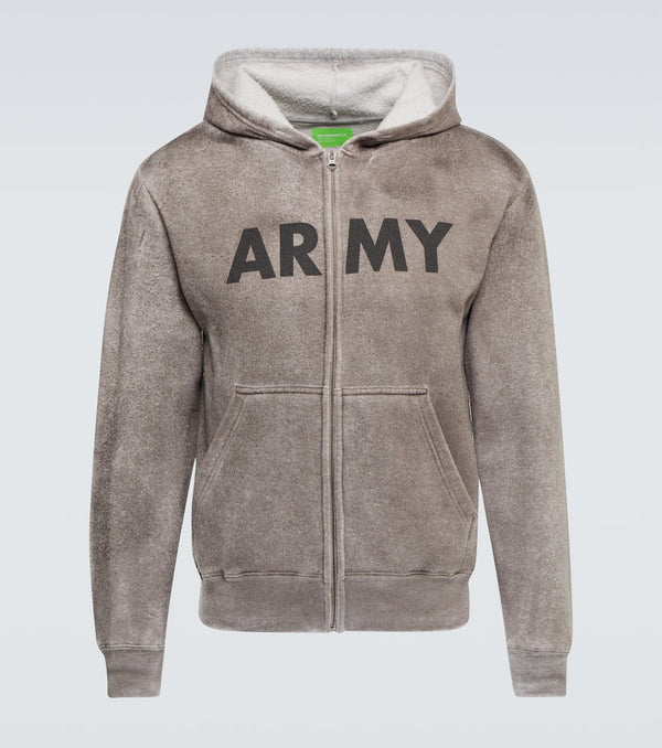 NotSoNormal Army cotton jersey hoodie