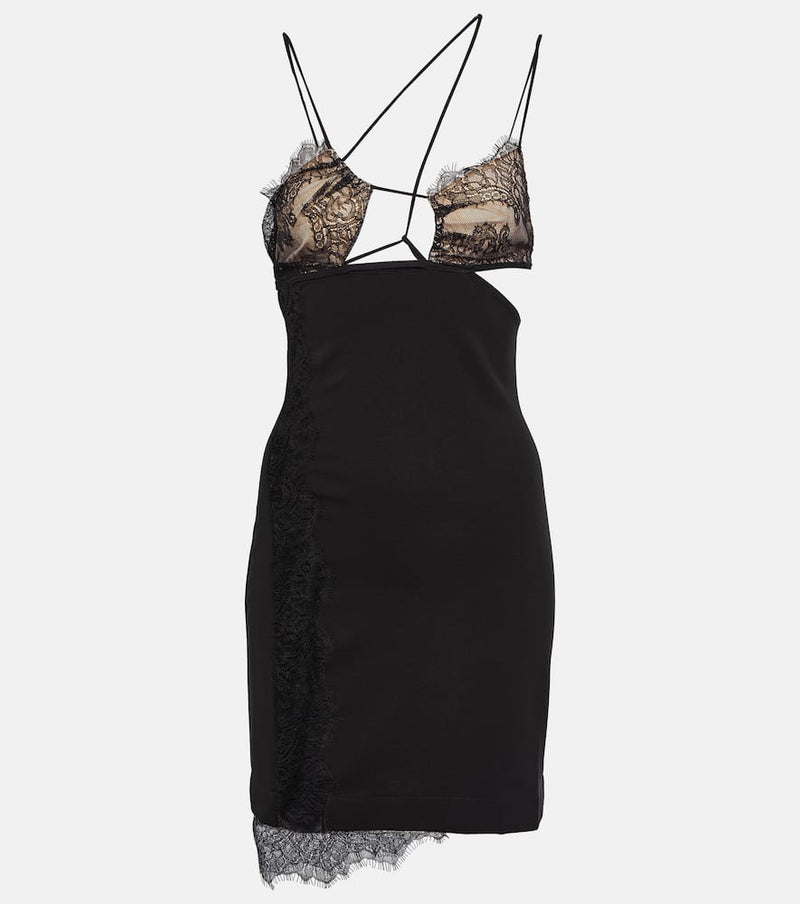Nensi Dojaka Lace-trimmed minidress