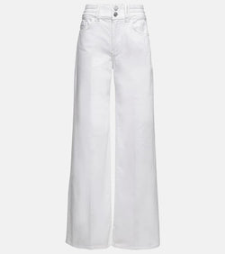 Frame High-rise wide-leg pants