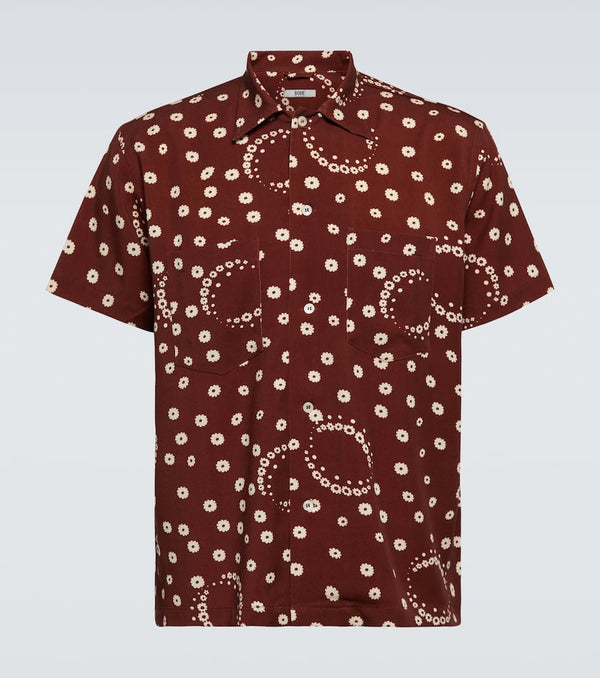 Bode Fleur d'Air printed bowling shirt