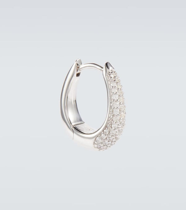 Tom Wood Liz embellished sterling silver hoops