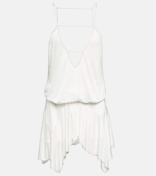 Isabel Marant Felicia asymmetric jersey minidress