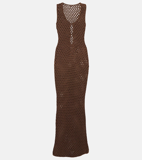 SIR Aline crochet midi dress