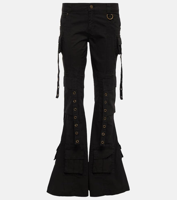 Blumarine Embellished low-rise flared jeans