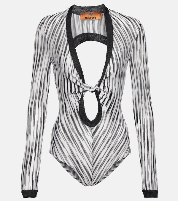 Missoni Space-dyed cutout bodysuit