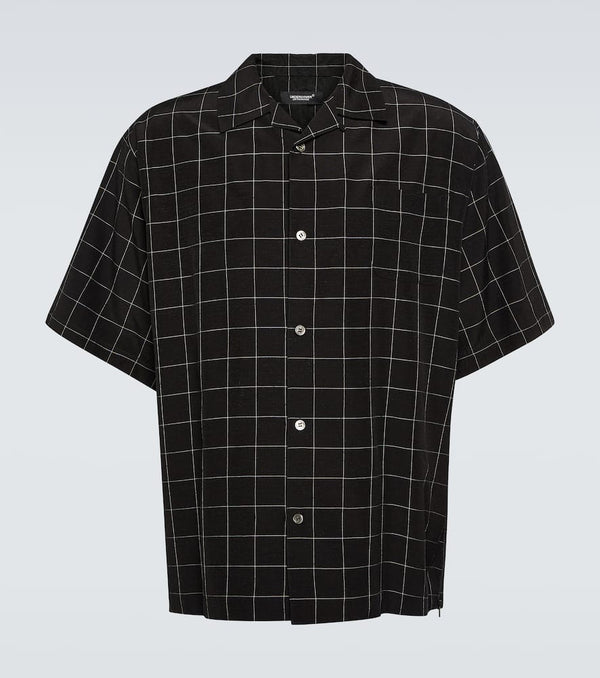 Undercover Checked silk-blend shirt