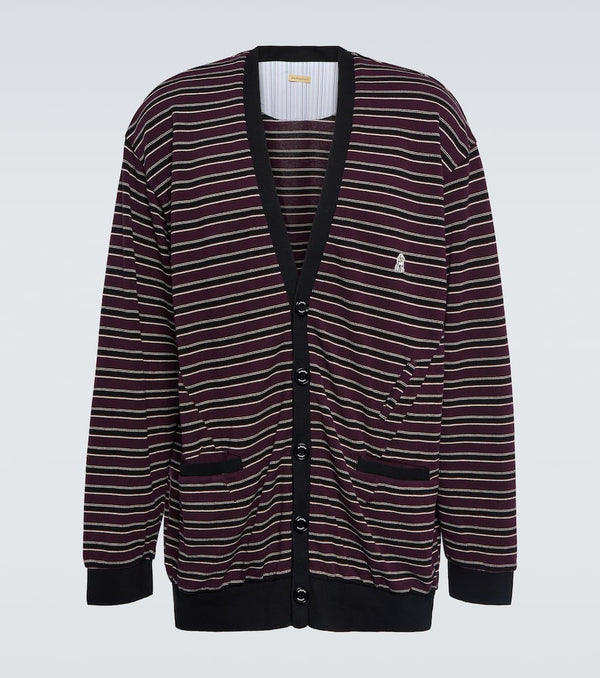 Undercover Striped cotton cardigan