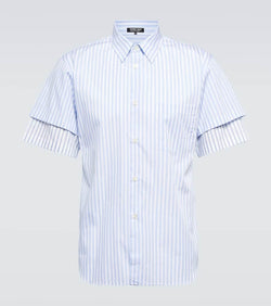 Comme des Garçons Homme Deux Striped cotton twill shirt