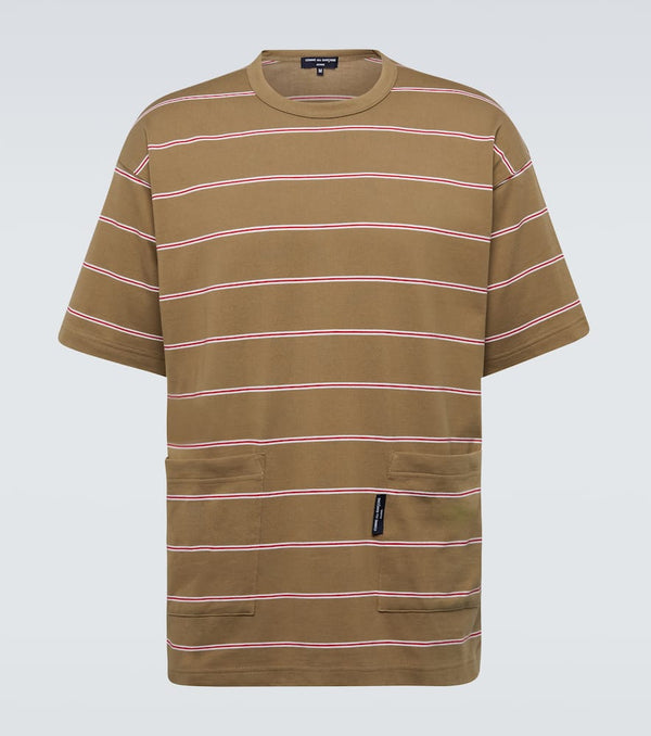 Comme des Garçons Homme Striped cotton T-shirt