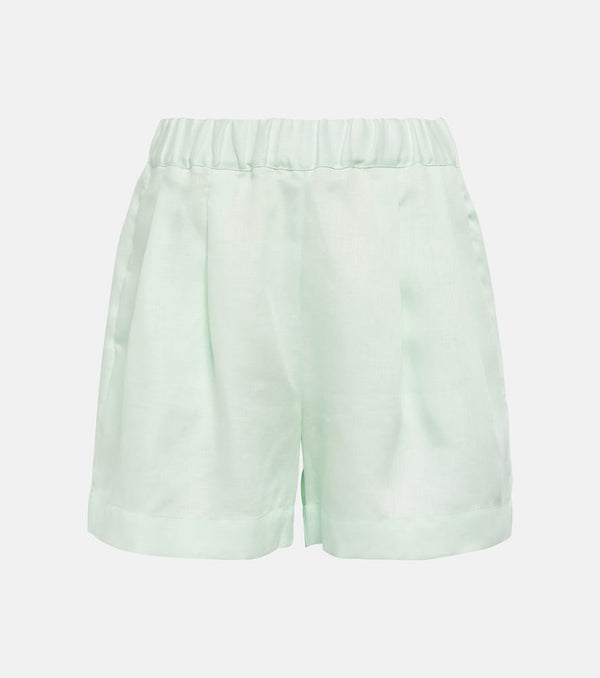 Asceno Zurich linen twill shorts